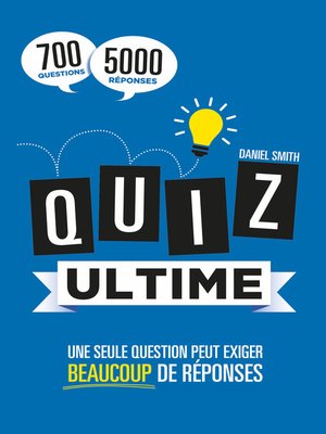 cover image of Quiz ultime